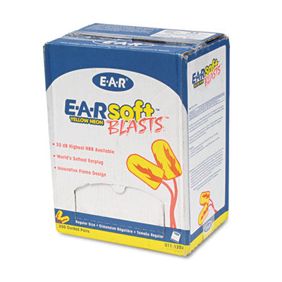 E-A-Rsoft Blasts Earplugs | Corded, 200 Pairs/Bx