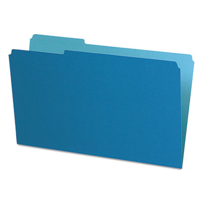 Interior File Folders | Legal, Blue, 100/Box