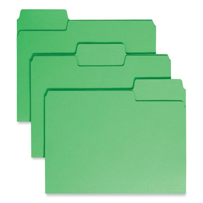 SuperTab Colored File Folders | Green, 100/Box