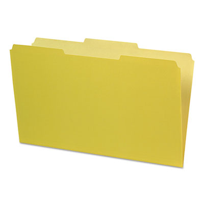 Interior File Folders | Legal, Yellow, 100/Box