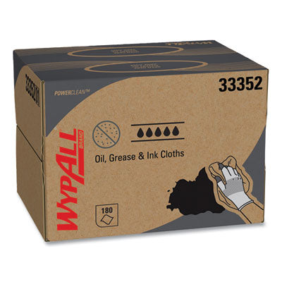 Power Clean Oil, Grease and Ink Cloths | 180/Box