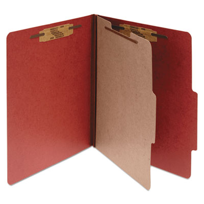 Pressboard Classification Folders | 2" | Red