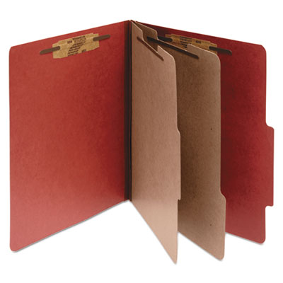 Pressboard Classification Folders | 3" | Red