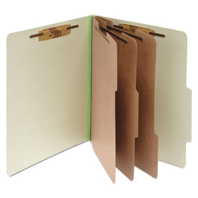 Pressboard Classification Folders | 4" | Green