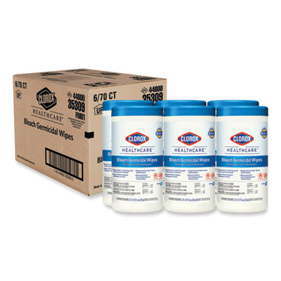 Clorox Bleach Germicidal Wipes | 70/Canister, 6