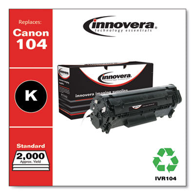 Canon® Remanufactured Black Toner, Replacement for 104 (0263B001AA), 2,000 Page-Yield