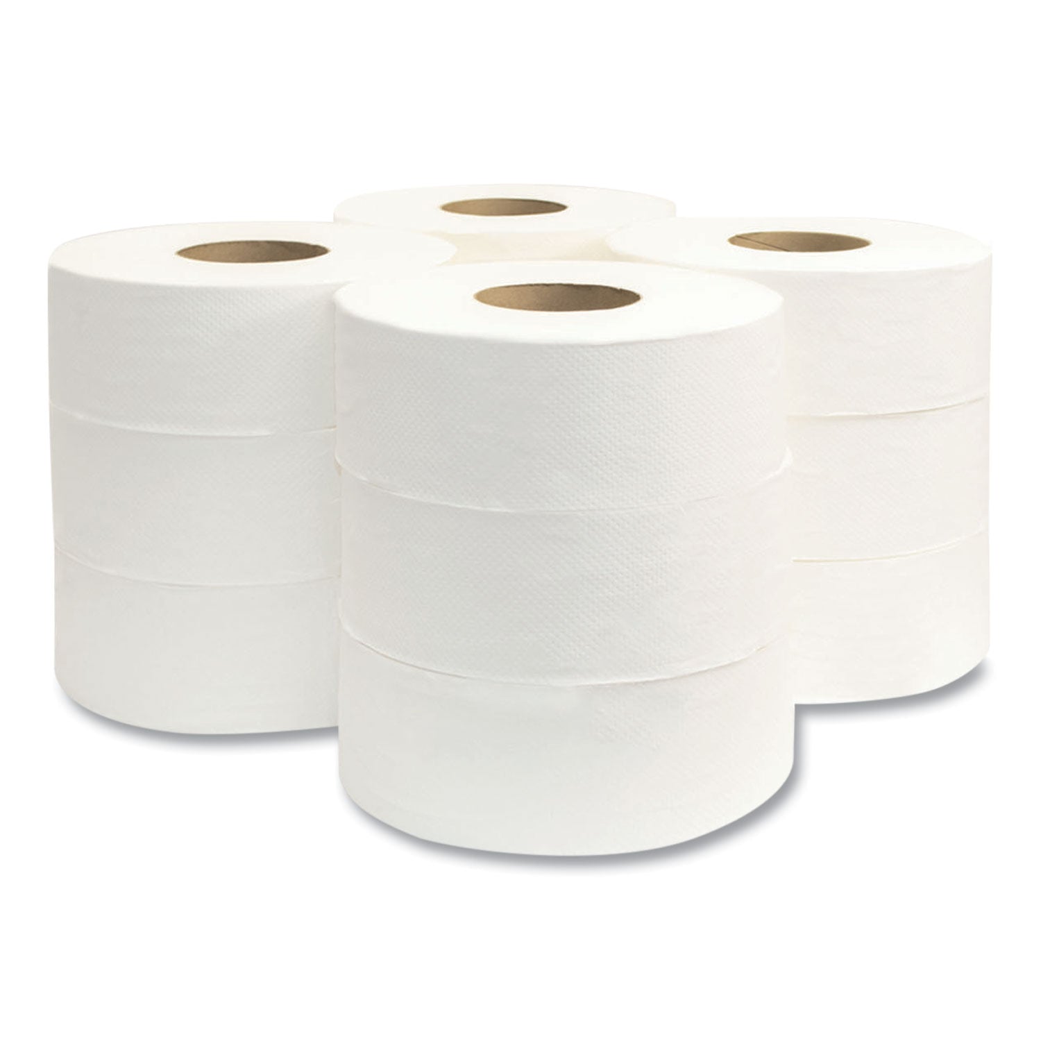Morcon Tissue Jumbo Bath Tissue, Septic Safe, 2-Ply, White, 3.3" x 625 ft, 12 Rolls/Carton