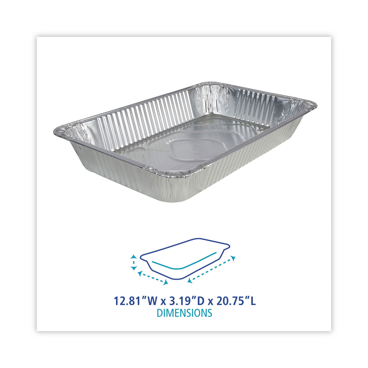 Aluminum Steam Table Pans | Full-Size Deep