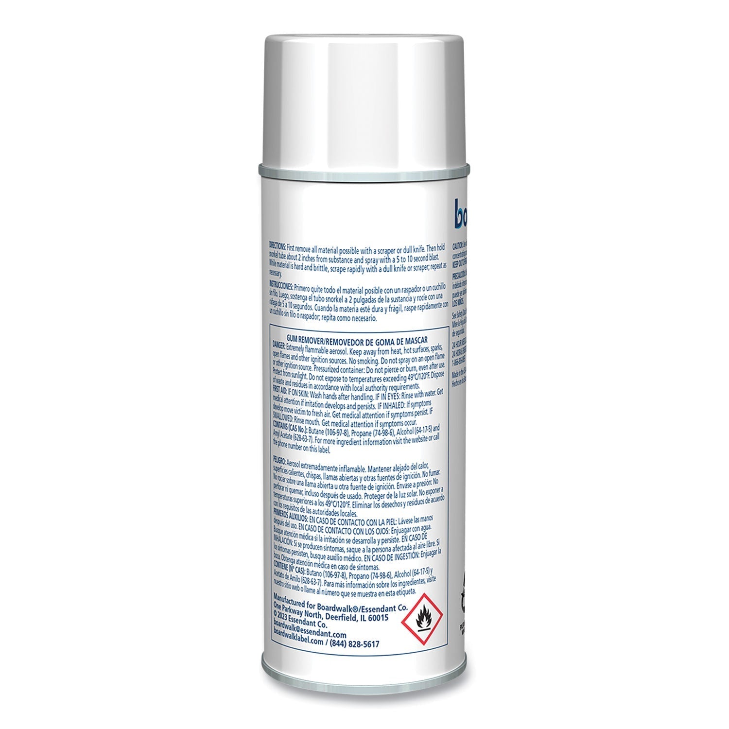 Boardwalk® Chewing Gum and Candle Wax Remover, Unscented, 6.5 oz Aerosol Spray, 12/Carton