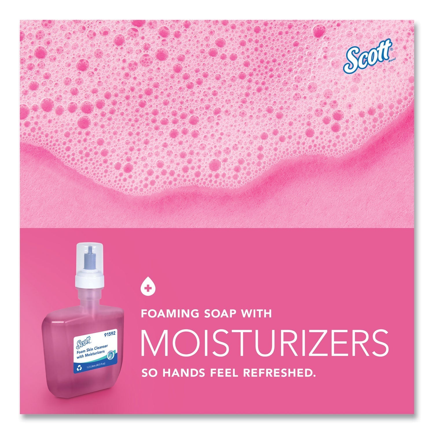 Scott® Pro Foam Skin Cleanser with Moisturizers Refill, Citrus Floral Scent, 1.2 L, 2/Carton