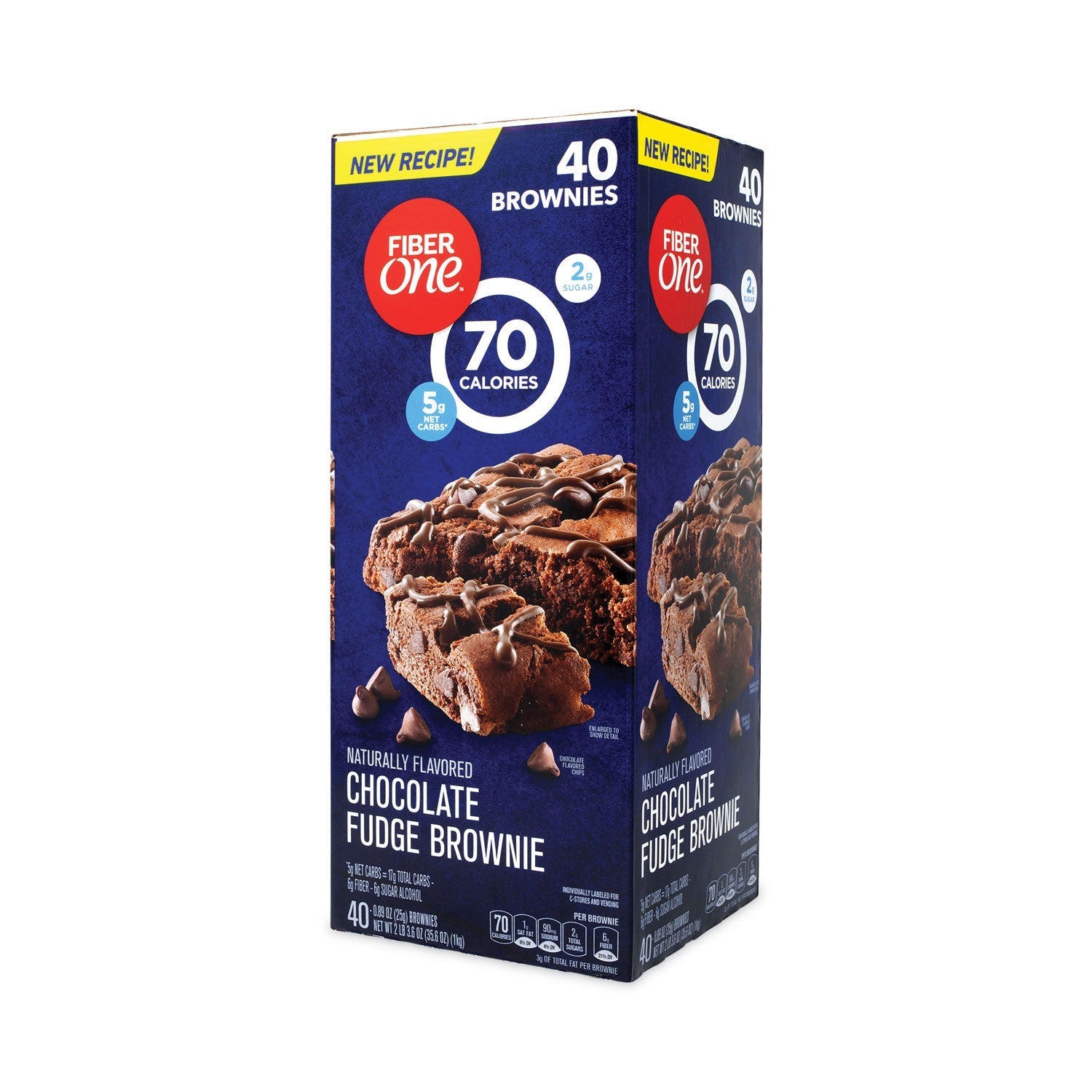 Fiber One® 70 Calorie Chocolate Fudge Brownies, 0.89 oz, 40/Carton