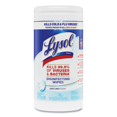 LYSOL Disinfecting Wipes | Crisp Linen 6-Pack