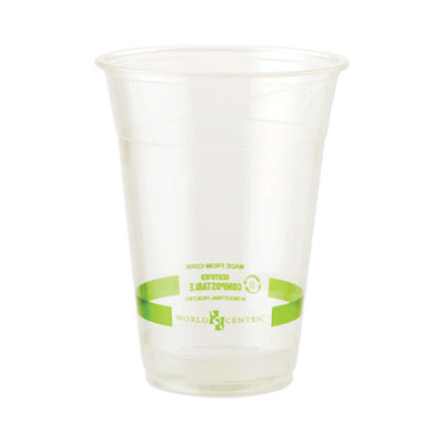 World Centric PLA Clear Cold Cups | 20 oz