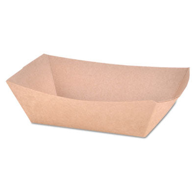Eco Food Trays | 1lb Capacity, Brown, 1000/Carton