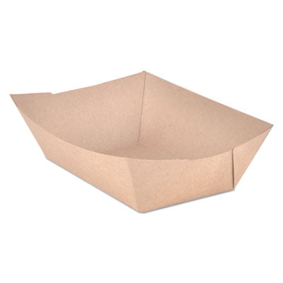 Eco Food Trays | 3lb Capacity, Brown, 500/Carton