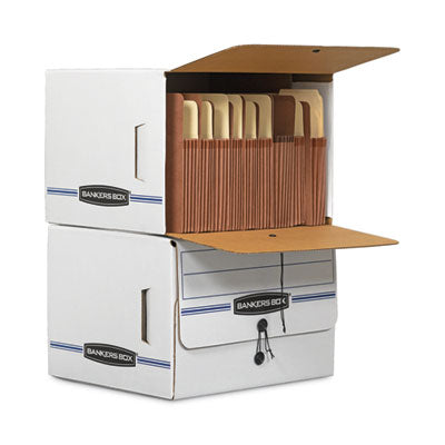 Side-Tab Storage Boxes | Letter, White, 12/Ctn