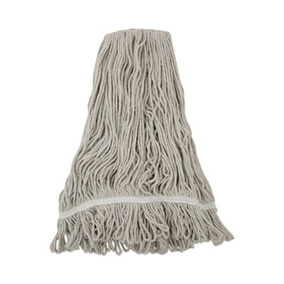 Mop Head, Loop Web/tailband | White, 12/Carton