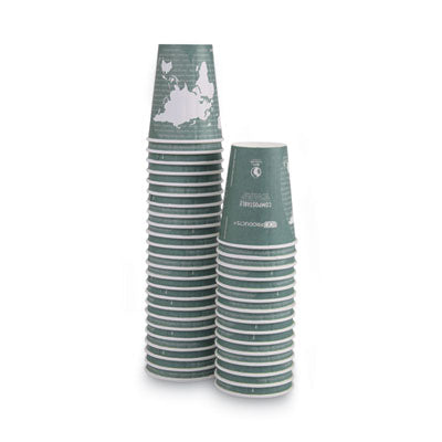 Renewable & Compostable Insulated Hot Cups | 12oz