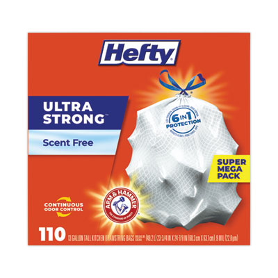 Ultra Strong Tall Kitchen Trash Bags | 13 gal
