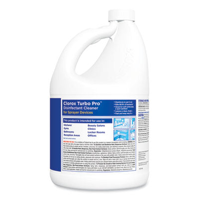 Clorox® Turbo Pro Disinfectant Cleaner For Sprayer Devices, 121 Oz Bottle, 3/carton