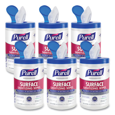 Foodservice Surface Sanitizing Wipes | 110/Can
