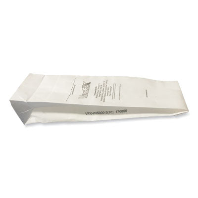VacFX® Vacuum Filter Bags Designed to Fit Allstar Javelin 12'' Series/Windsor Sensor S/S2/XP/Veramatic Plus, 100/Carton