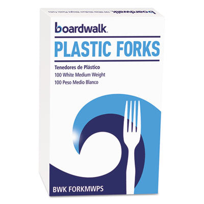 Mediumweight Polystyrene Fork | White, 100/Box