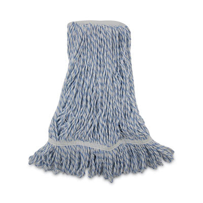 Mop Head | Floor Finish, Narrow, White/Blue
