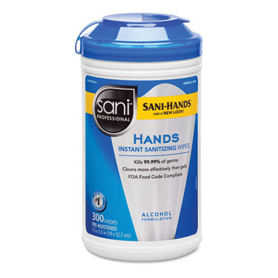 Hands Instant Sanitizing Wipes | 300/Can, 6/CT