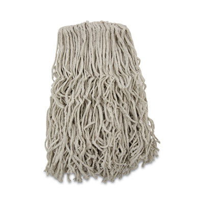 Banded Cotton Mop Heads | 24oz, White, 12/CT