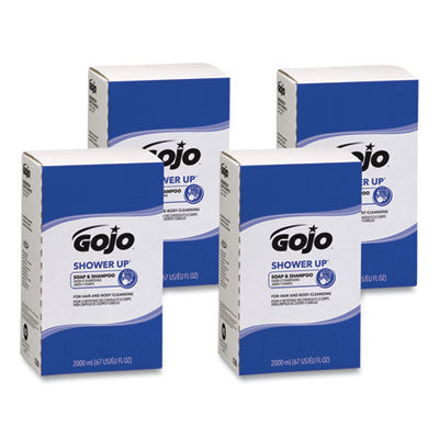 SHOWER UP Soap and Shampoo | 2,000 mL, 4/Carton
