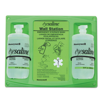Saline Eye Wash Wall Station | 32oz, 2-Bottles