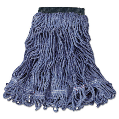 Swinger Loop Wet Mop Head | Med, Blue, 6/Carton