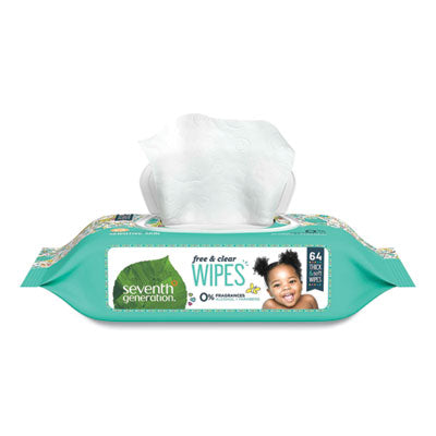 Free and Clear Baby Wipes | Unscented, 64/Pack