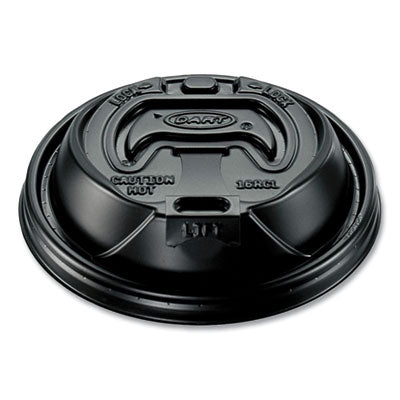 Optima Reclosable Lid | For Hot Cups, Black