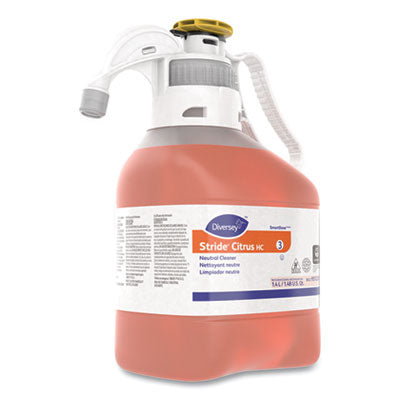 Diversey™ Stride Neutral Cleaner, Citrus Scent, 1.4 Ml, 2 Bottles/carton