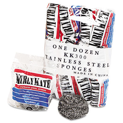 Stainless Steel Scrubbers | Medium, 12-Pack