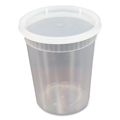 Plastic Deli Container | 32 oz Clear | 240-Count