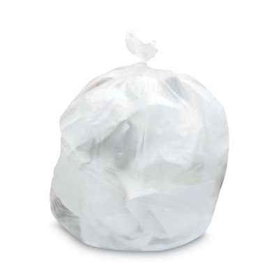 Heritage Mineral-Reinforced High-Density Waste Can Liners, 33 gal, 22.1 mic, 33" x 46", Natural, 25 Bags/Roll, 10 Rolls/Carton