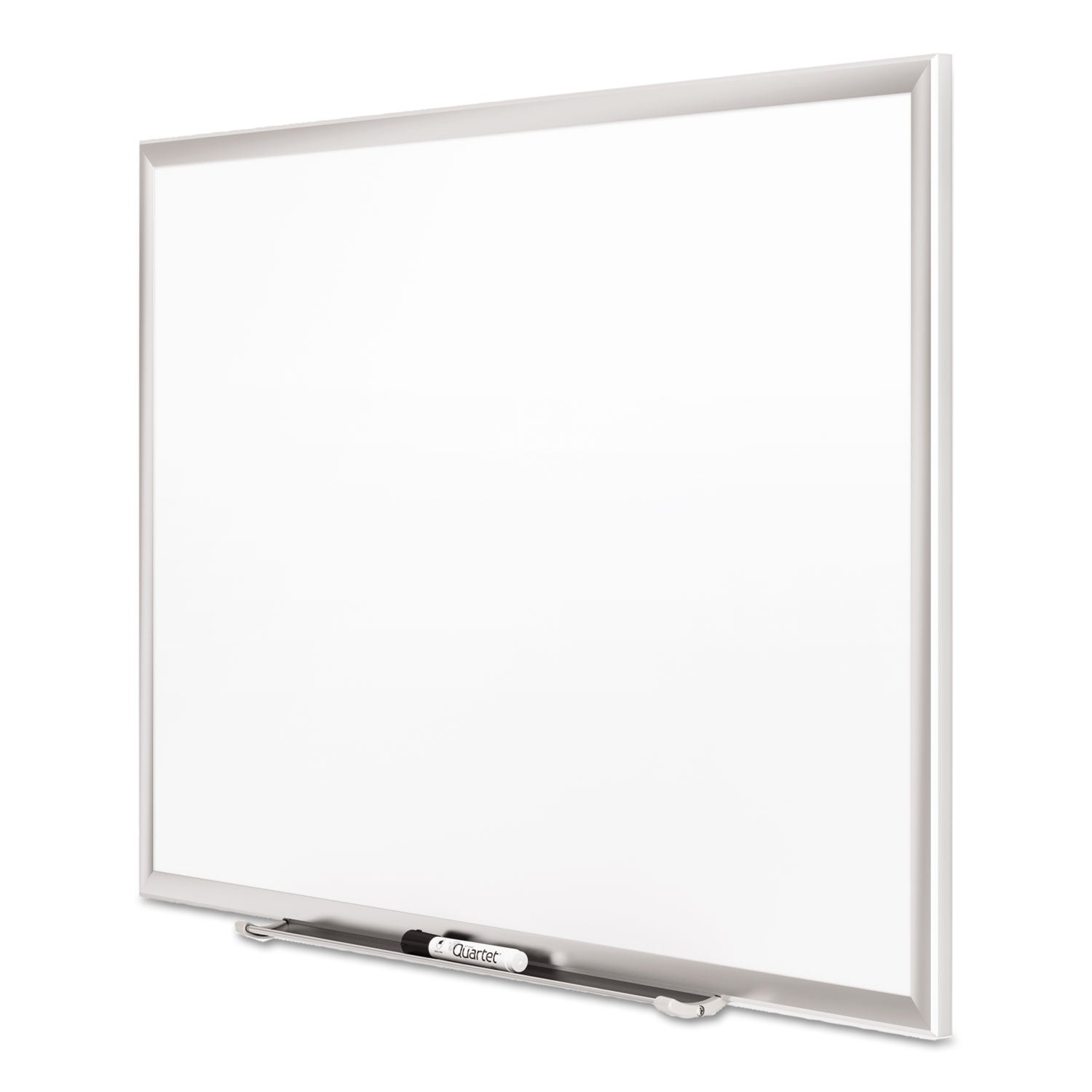 Quartet® Classic Series Porcelain Magnetic Dry Erase Board, 72" x 48", White Surface, Satin Aluminum Frame