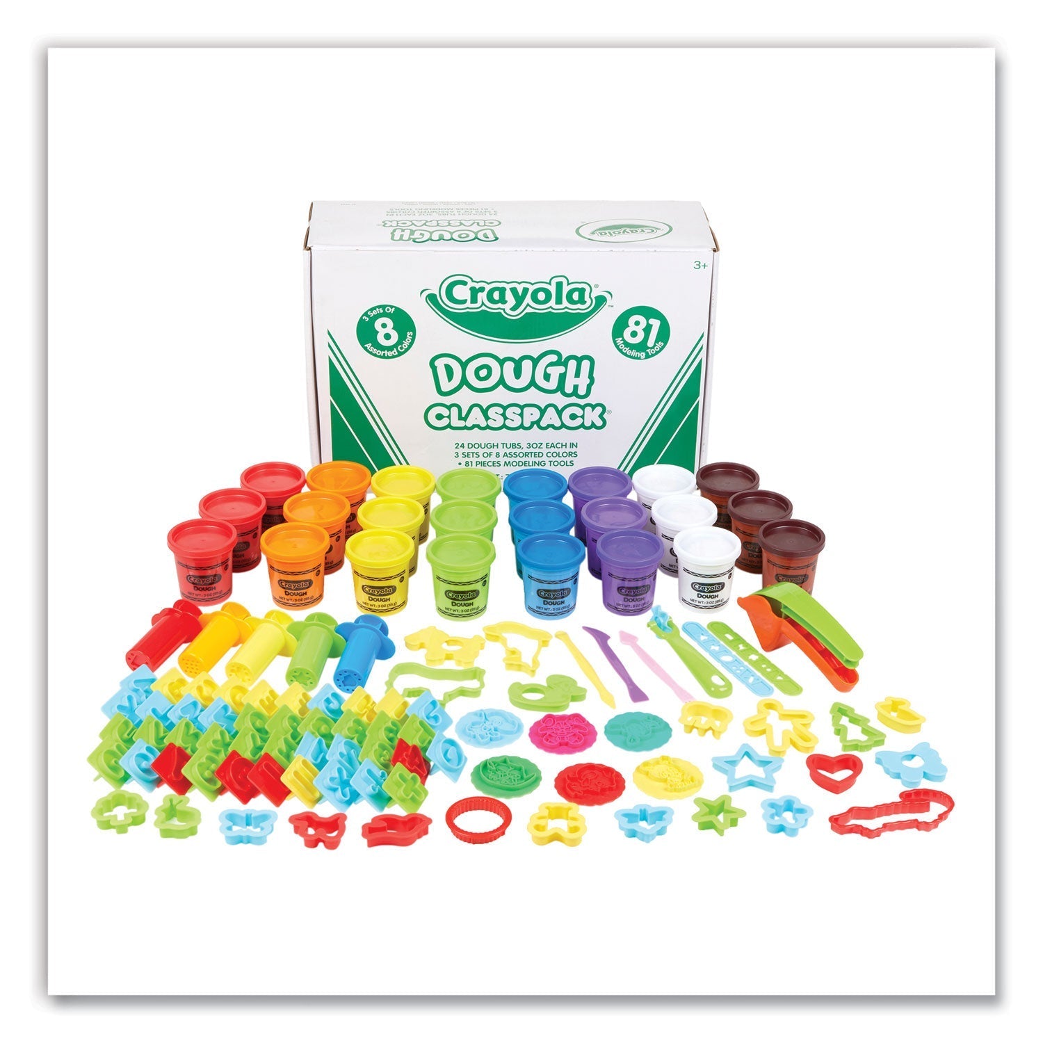 Dough Classpack | 3oz, 8-Colors, 81 Tools