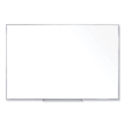 Ghent Non-Magnetic Whiteboard with Aluminum Frame, 60.63" x 48.47", White Surface, Satin Aluminum Frame