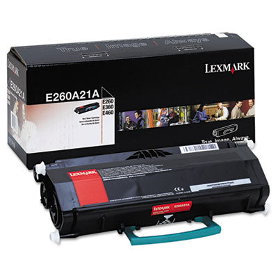 Lexmark E260A21A Toner | Black, 3,500 Pages