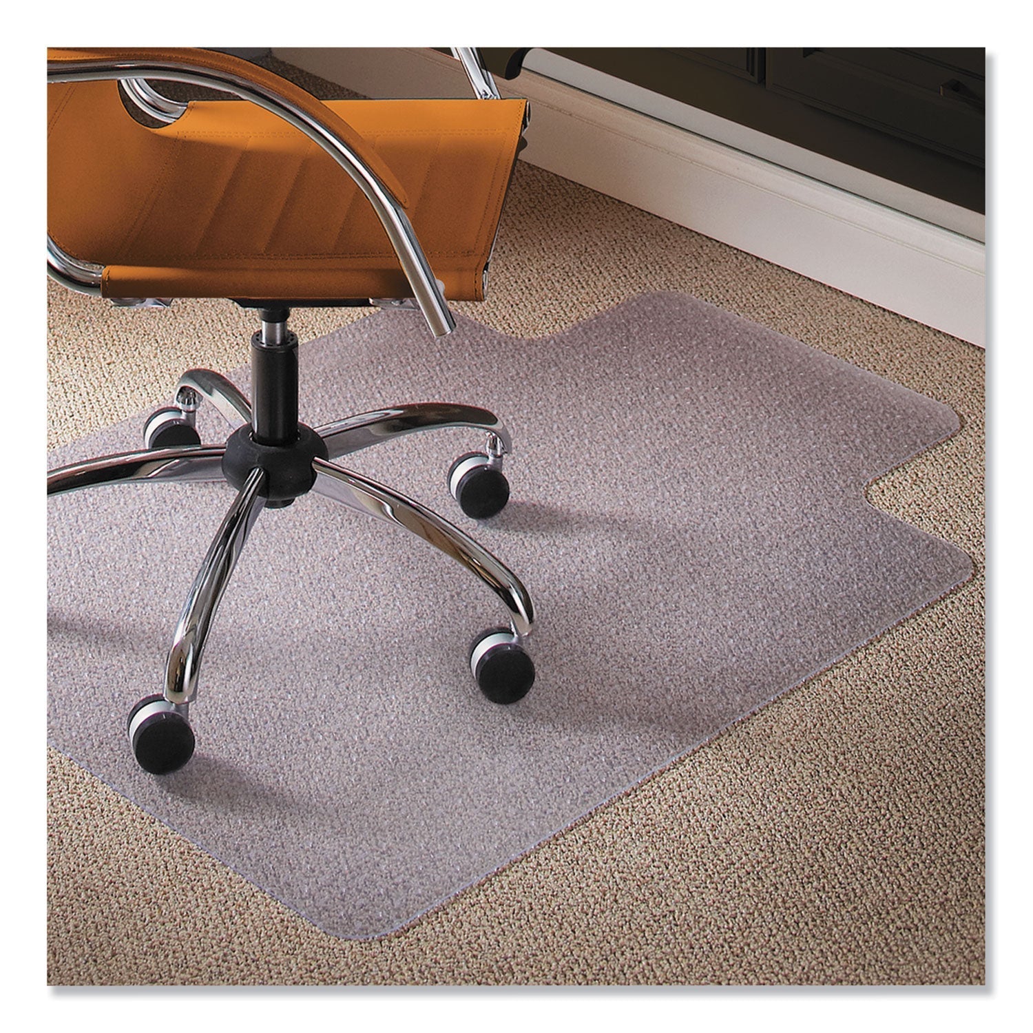 Natural Origins Chair Mat With Lip | 45x53, Clear