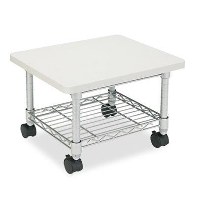 Underdesk Printer/Fax Stand | 2 Shelves, Gray
