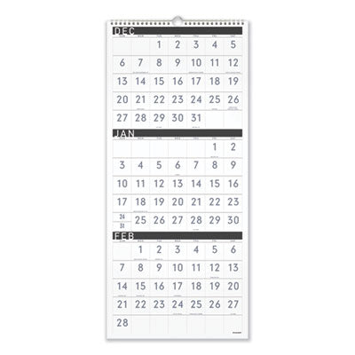 Three-Month Reference Wall Calendar | 2025-2026