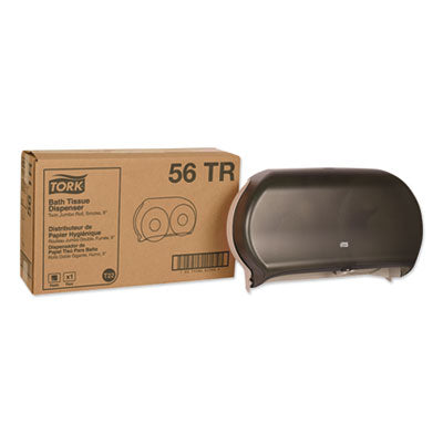 Twin Jumbo Roll Bath Tissue Dispenser | Smoke/Gray