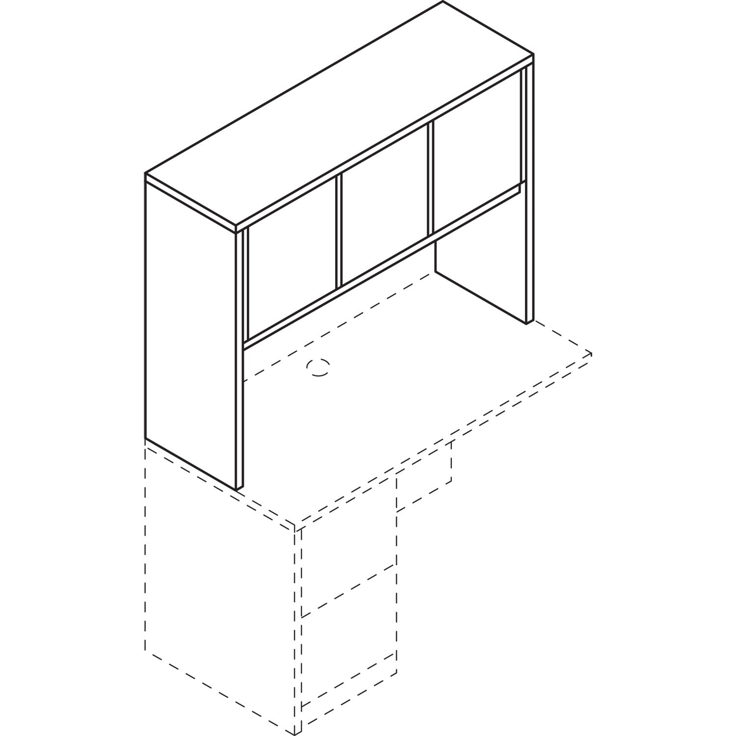HON® 10500 Stack-On Storage For Return, 48w X 14.63d X 37.13h, Harvest