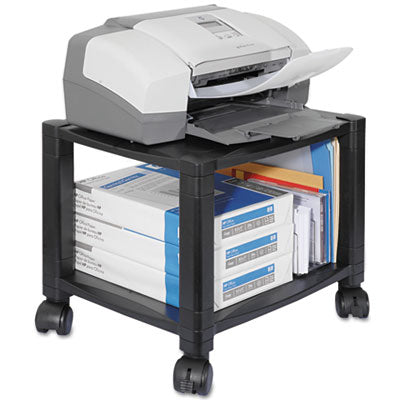 Height-Adjustable Under-Desk Printer Cart | Blk
