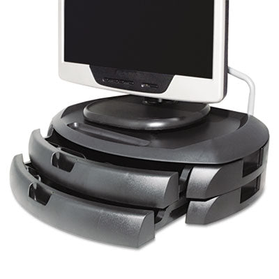 Kantek Lcd Monitor Stand, 18" X 12.5" X 5", Black, Supports 35 Lbs